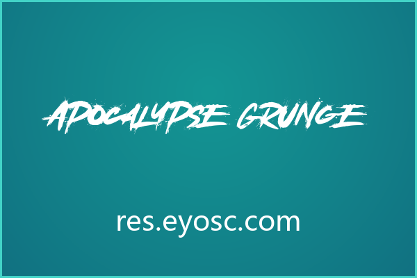用 Apocalypse Grunge 营造末日海报的撕裂感