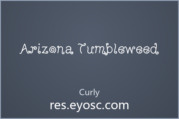 Arizona Tumbleweed，圆润复古的无衬线，咖啡馆与手作包装的趣味标题