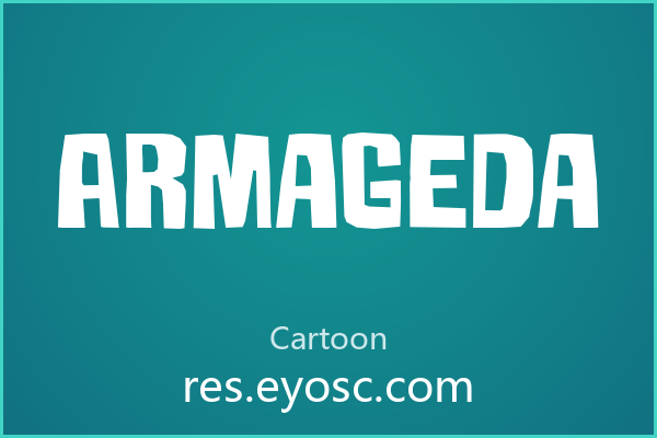用 Armageda 玩转海报标题，视觉冲击力拉满