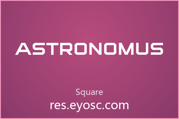 棱角分明的未来感方块字 Astronomus