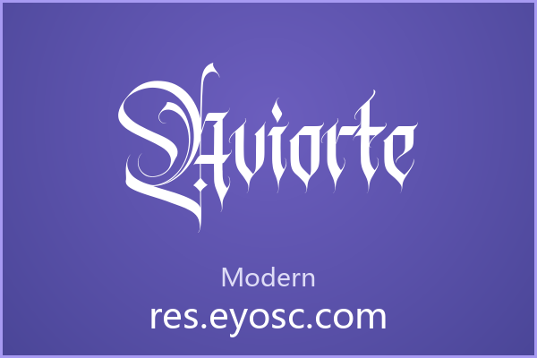 优雅背后藏着锋芒，Aviorte 字体解读