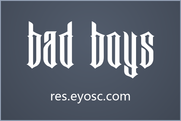 Bad Boys 为叛逆美学而生的设计利器