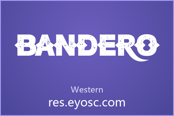 复古排版版面上一眼认出 Bandero