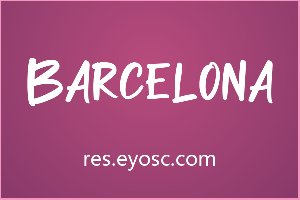 Barcelona：社媒封面也能用的手写感粗犷字体