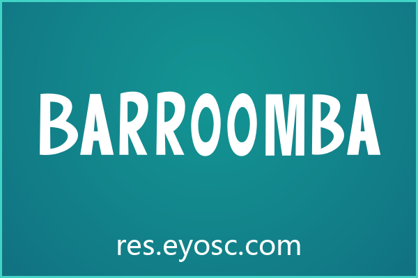 Barroomba字体下载 | 杂志排版必备的粗体漫画字