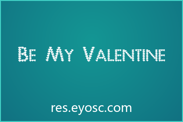 用「Be My Valentine」书写婚礼纸品的视觉情书