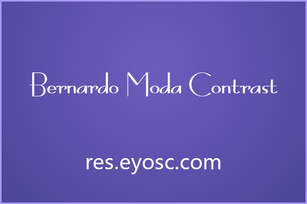 细长却不脆弱，Bernardo Moda Contrast 的复古衬线