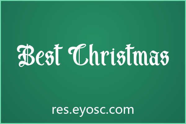 设计师字体库清单 | 游戏UI里的复古哥特风「Best Christmas」