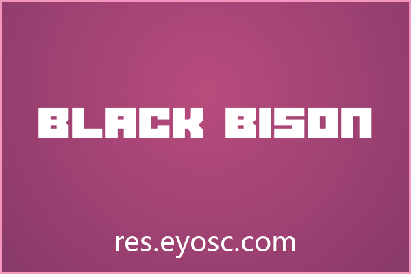 「Black Bison」：用粗犷字形定义品牌力量