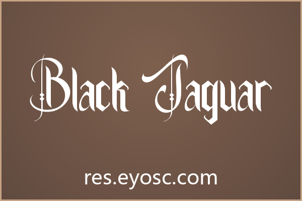 Black Jaguar字体下载 | 社交媒体吸睛的中世纪哥特字