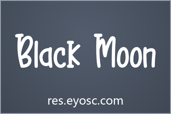 为什么Comic字体库需要「Black Moon」这种随性手写？