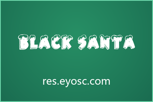 黑影中的节日喧嚣：Black Santa 字体的视觉日记