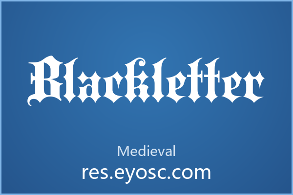 拿 Blackletter 做复古标题，这些细节你得知道