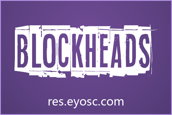 为何海报标题设计要关注Distorted风格的Blockheads