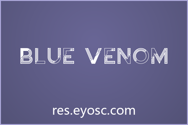 「Blue Venom」：暗黑切割风，硬核咖啡馆的招牌利器