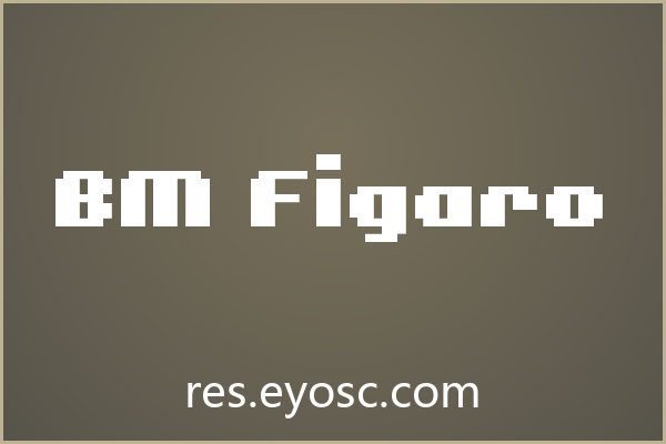 Bitmap字体「BM Figaro」的社交媒体价值