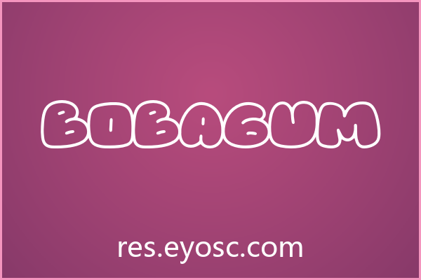 Bobagum字体下载 | 游戏UI涂鸦字体