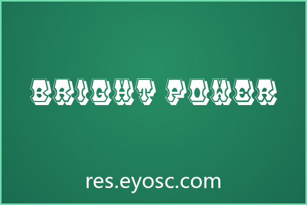 Bright Power 字体下载 | 网页标题的立体波普利器