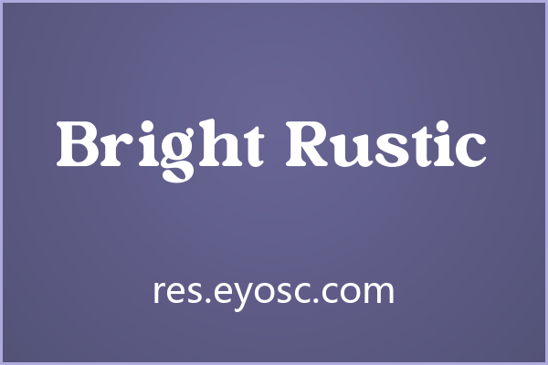 为复古咖啡馆做菜单设计试试 Bright Rustic