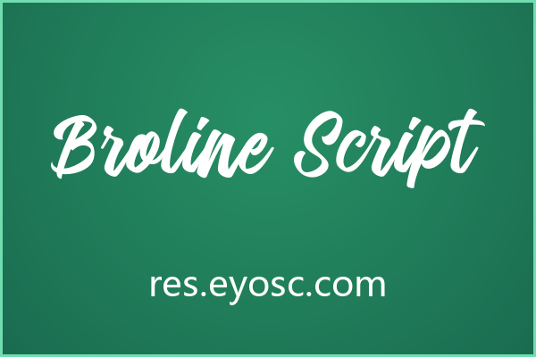 粗犷手写里的细腻心思：Broline Script 能否驾驭小清新？