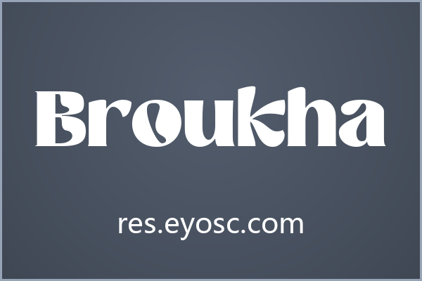 为海报标题注入复古活力，Broukha一见倾心