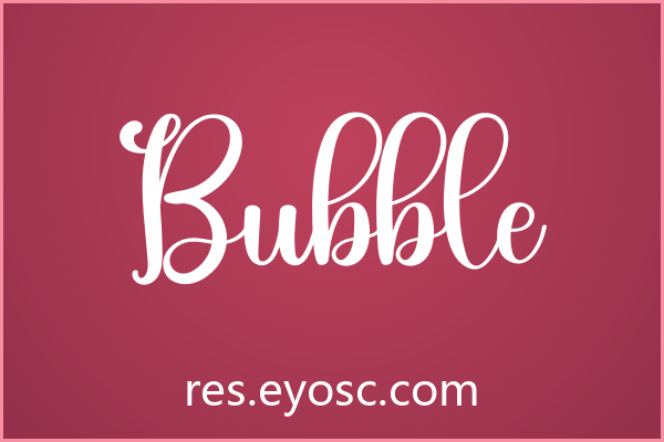 Bubble字体：Various类里的个性派