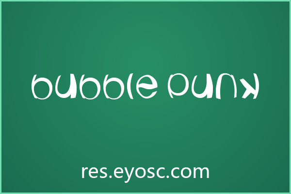 「Bubble Punk」：网页标题的迷幻设计语言