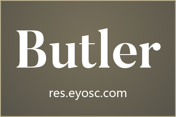 Butler：一款能撑起品牌门面的免费衬线体
