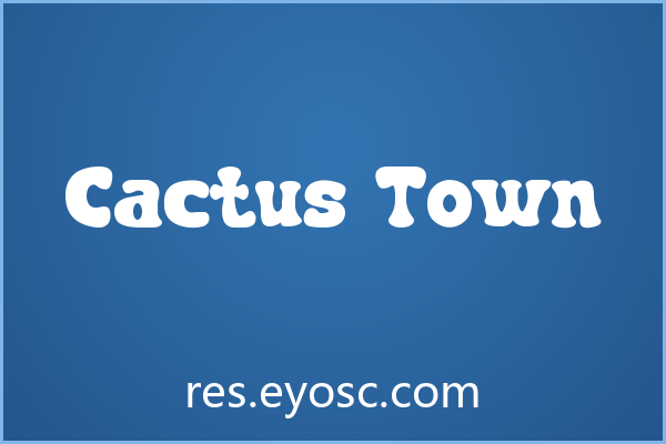 为什么Cartoon类字体值得选「Cactus Town」