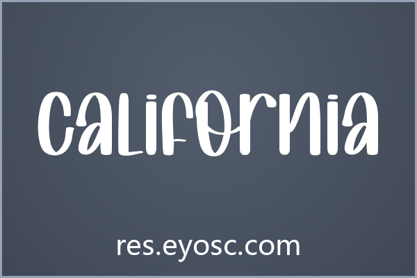 海报标题字体清单 | California 值得收藏吗