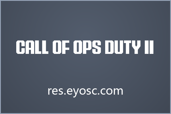 棱角分明的军事感标题字 Call of Ops Duty II