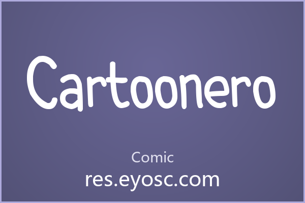 做轻松活泼的包装标题，试试Cartoonero