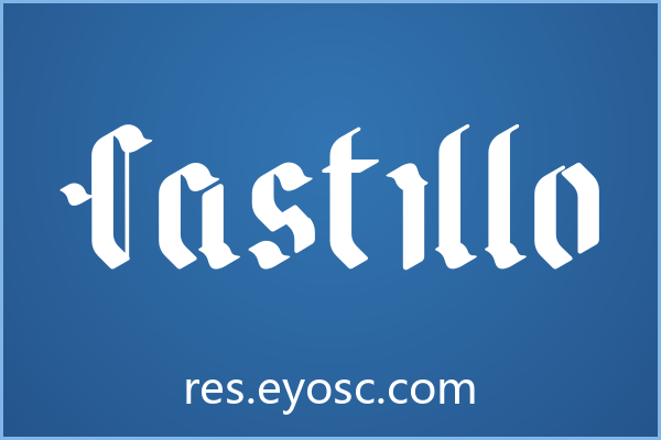 Castillo下载 | 网页标题的中世纪哥特字体