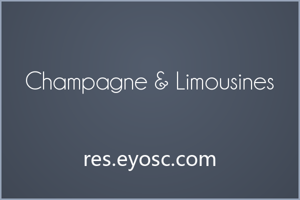 用Champagne & Limousines做海报标题，优雅感信手拈来