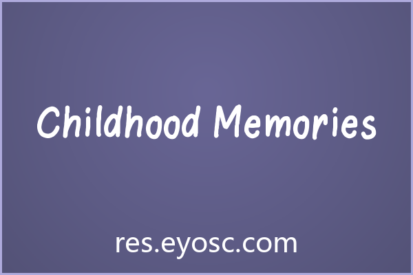 手绘字体「Childhood Memories」海报美学