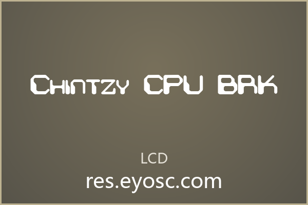 用 Chintzy CPU BRK 打造科技感海报，视觉冲击力拉满