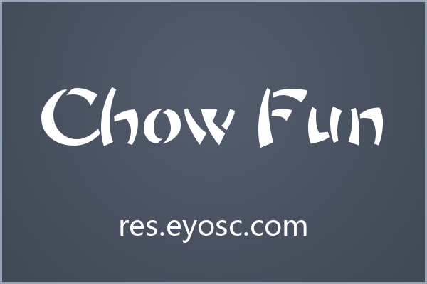 用 Chow Fun 打造餐饮招牌，手绘感拉满