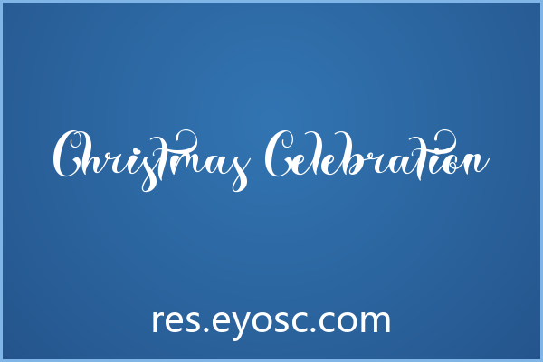 「Christmas Celebration」：不只是字形，更是海报的视觉语言