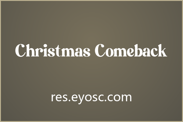 用 Christmas Comeback 点缀你的节日设计