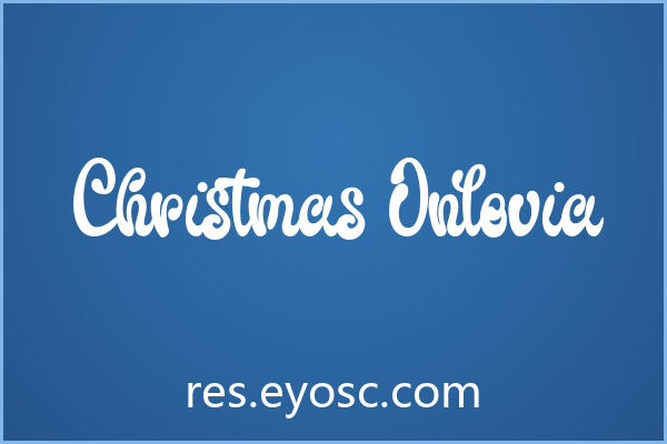 Christmas Onlovia 字体下载 | 游戏UI节日氛围手写字体