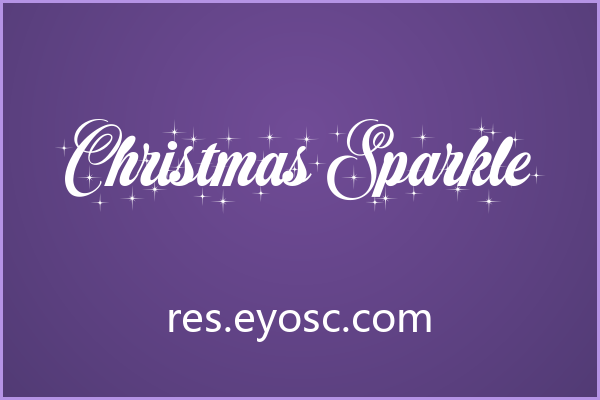 Christmas Sparkle：张扬节日气氛的装饰花体