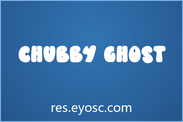 万圣节海报缺字体？「Chubby Ghost」有奇招