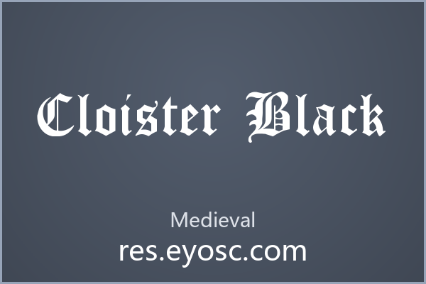给复古海报注入哥特灵魂的 Cloister Black