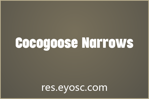咖啡品牌总缺那款对味字体？「Cocogoose Narrows」能解围吗