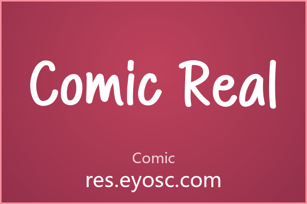 Comic Real 用在咖啡馆菜单上，顾客会以为你手写的