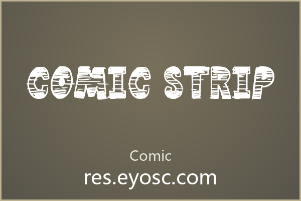 拿 Comic Strip 做漫画风海报，版式一下就活了