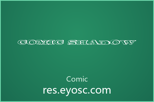 打造趣味视觉标识，认识 Comic Shadow 字体
