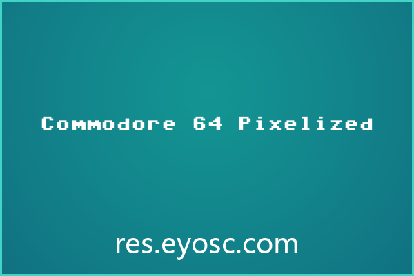 「Commodore 64 Pixelized」为何适合海报标题