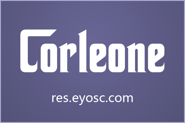 锋芒内敛的粗衬线 Corleone