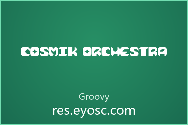 Cosmik Orchestra，圆润复古的无衬线，儿童视觉场景